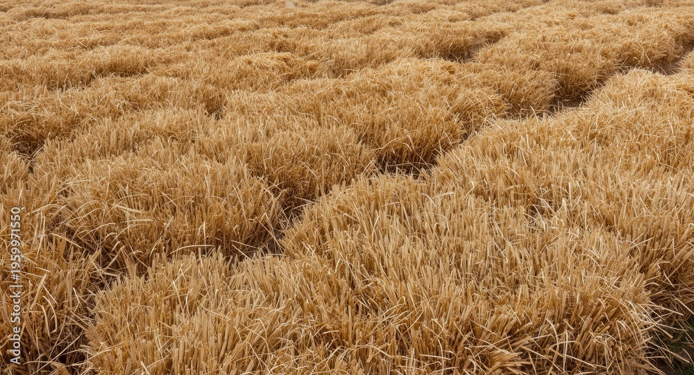 Obraz premium Enormous crop area featuring a large collection of bundled straw rolls