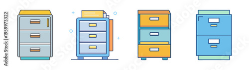 Office filing cabinet furniture storage document organizer drawer metal cabinet for files and records