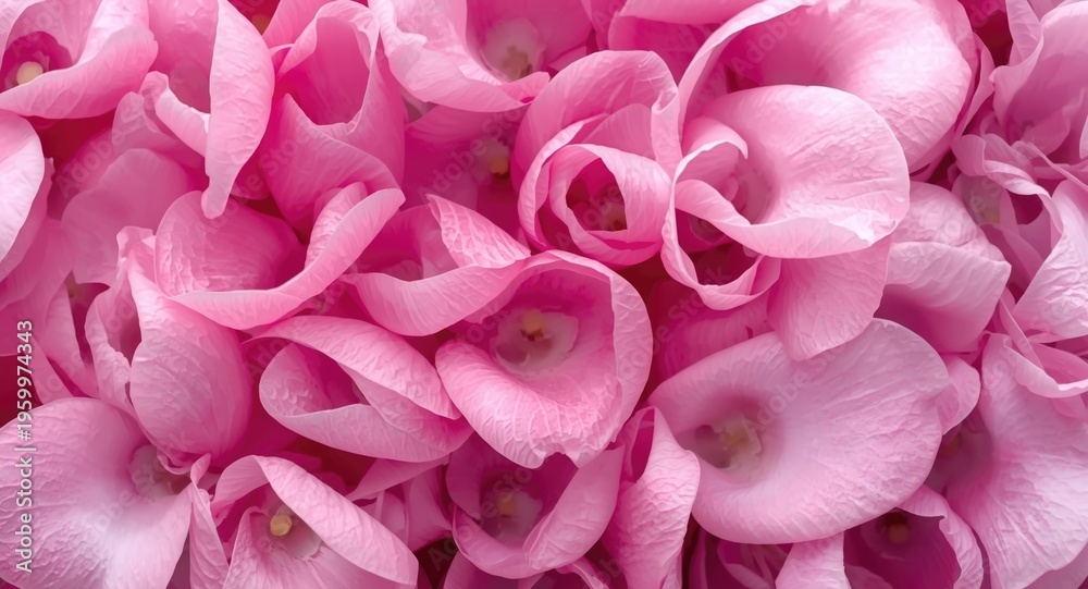 Fototapeta premium Lively fragrant sweet pea petals arranged in natural bouquet