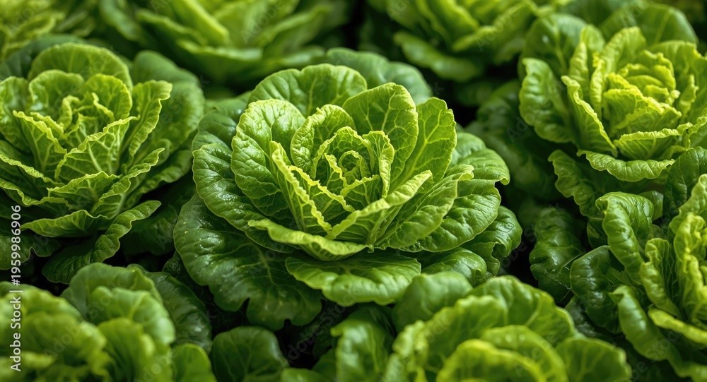 Obraz premium Nutritious lettuce plants ideal for feeling like royalty