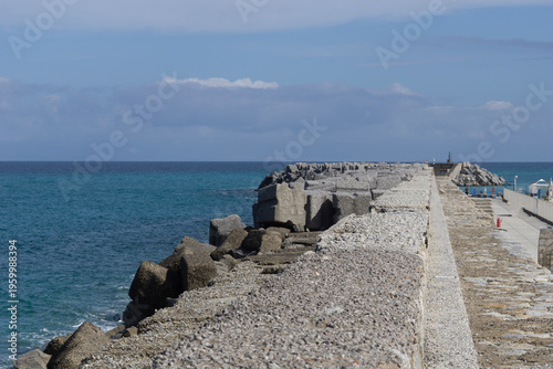 Foto breakwater concrete stone texture pier coastal gray rough surface industrial doc