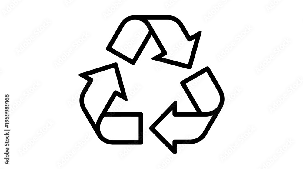 Obraz premium Recycle Symbol Circular Arrow Icon