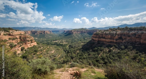 Protected zone featuring striking landscapes in a heritage site context