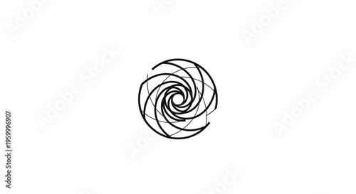 Abstract Spiral Lines Design - Circular Flowing Pattern for Modern Concepts