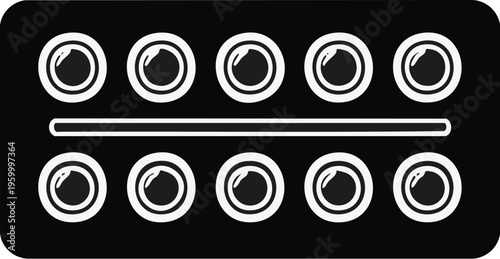 sachet of medicines.