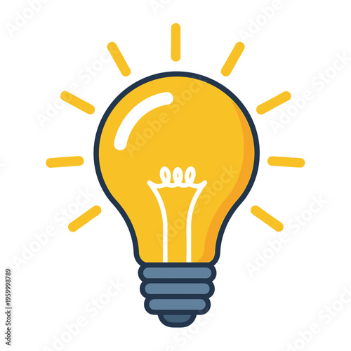 Light Bulb Icon Symbol Bright Idea.