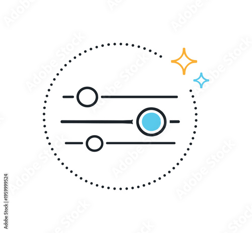 Graphic refinement stage in a professional illustration context aimed at improving visual balance and perceived material quality through micro adjustments, a compact slider control