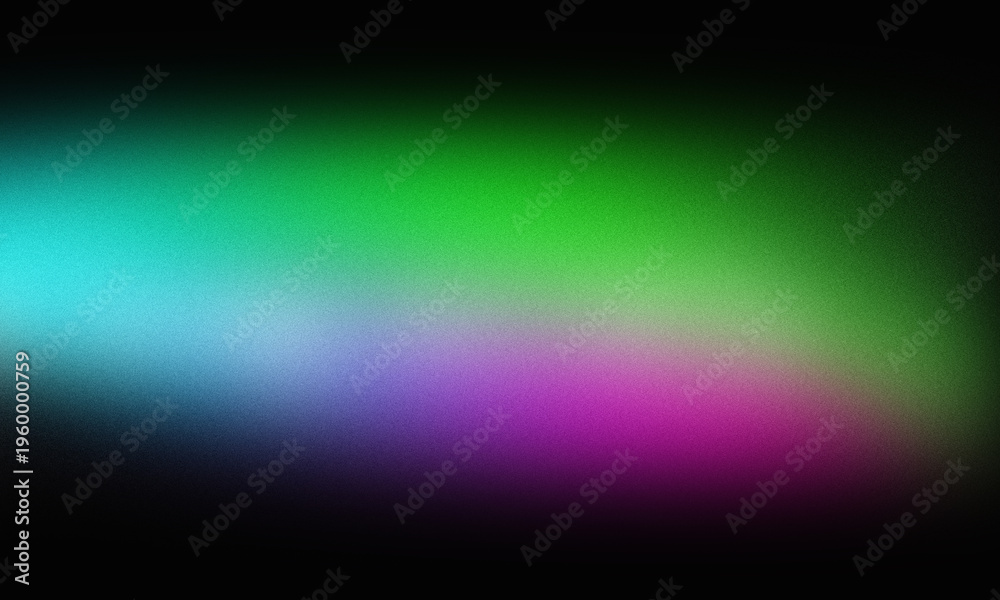 Obraz premium Green Blue and Purple Gradient with Black Edges abstract