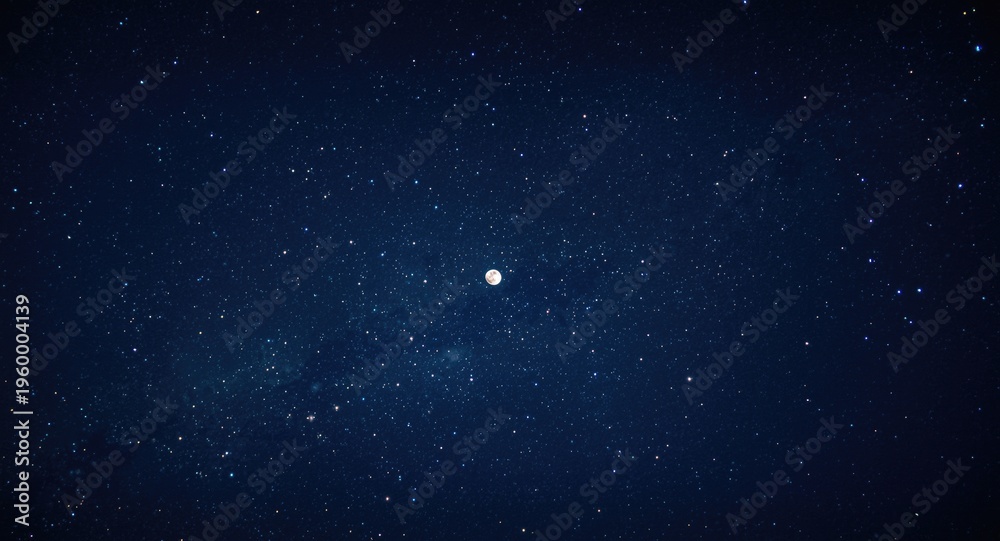 Fototapeta premium Breathtaking night sky featuring Earth and moon celestial display