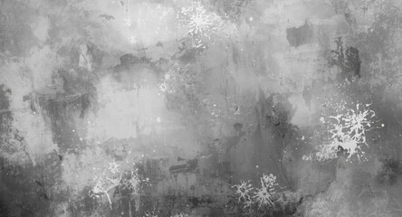 Gray grungy abstract background with aged icy ink textures and white creative tie dye effects