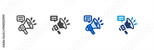 Call To Action icon multiple style collection. Vector illustration.
