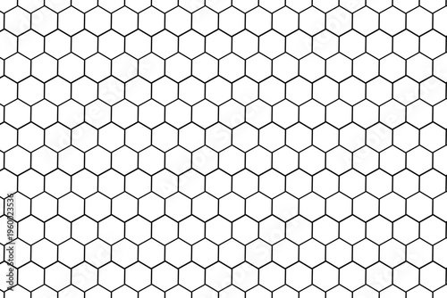White Honeycomb Pattern Vector - Seamless Background EPS SVG