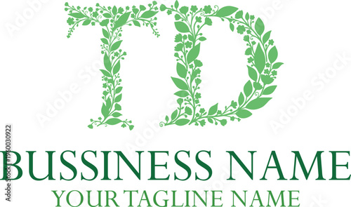 TD T td initial logo | initial based abstract modern minimal creative logo, vector template image. luxury logotype logo, real estate homie logo. typography logo. initials logo