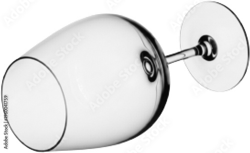 Elegant Wine Glass: A pristine wine glass, designed with a classic aesthetic, showcases the fine balance between form and function, perfect for savoring every sip.