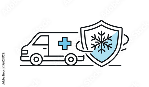 Pharmaceutical transport planning scenario centered on ensuring stable storage conditions for sensitive medical supplies during delivery cycles, a minimal delivery vehicle
