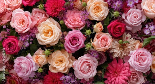 Blooming roses with vivid flowers suited for diverse design projects