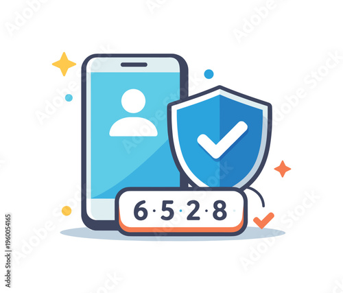 Activating two-factor authentication to enhance online account protection in a proactive digital security routine, illustrating layered verification processes and responsible