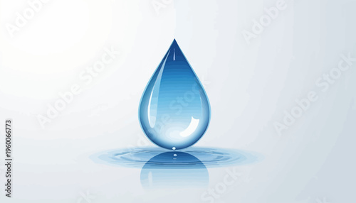 blue water drop
