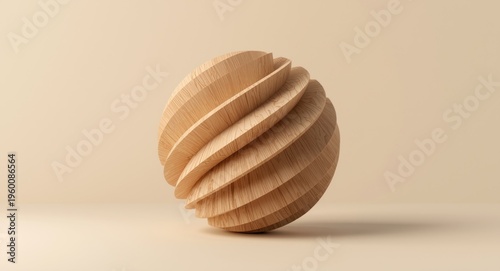 Geometric wooden sphere art...