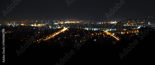 Night landscape of city wit...