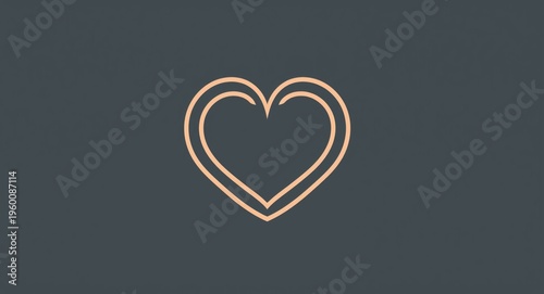 Simple Valentine icon with ...