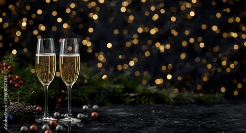 Graceful festive backdrop f...