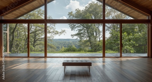 Large windowed open lounge ...