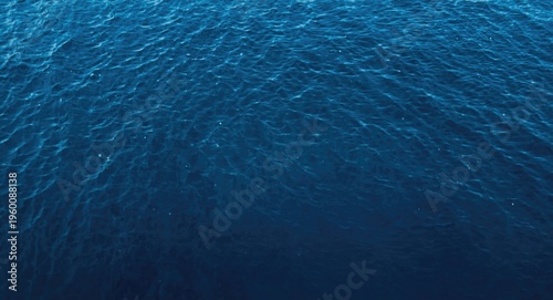 Soft deep blue ocean water ...