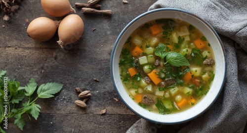 Fresh herb infused vegetabl...