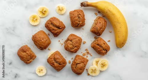 Small banana bread portions...