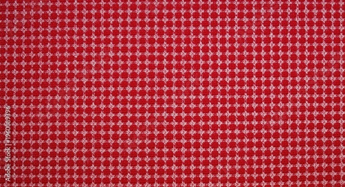 Red and white checkered fab...