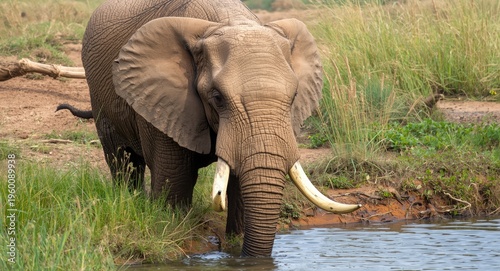 Portrait of an adult elepha...