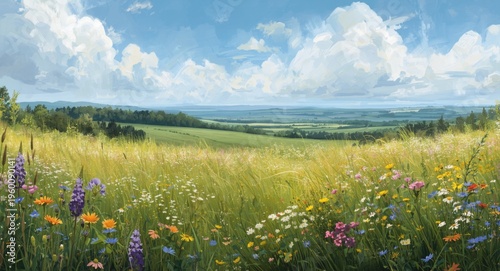 Large-scale wildflower mead...