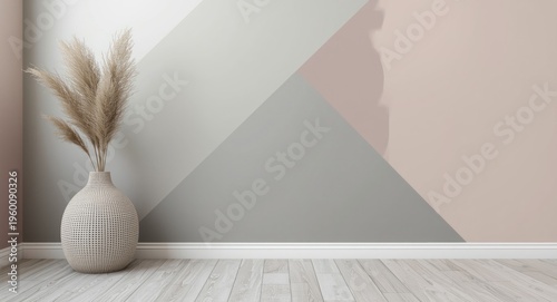 Pastel and light grey paint...