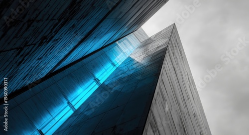 Grayscale abstract architec...