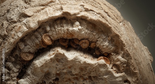 Detailed close up of a gian...