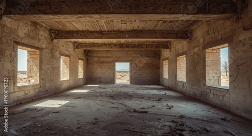 Deserted architectural stru...