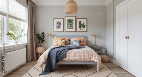 Modern children bedroom wit...