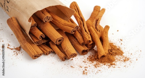 Freshly cut cinnamon strips...