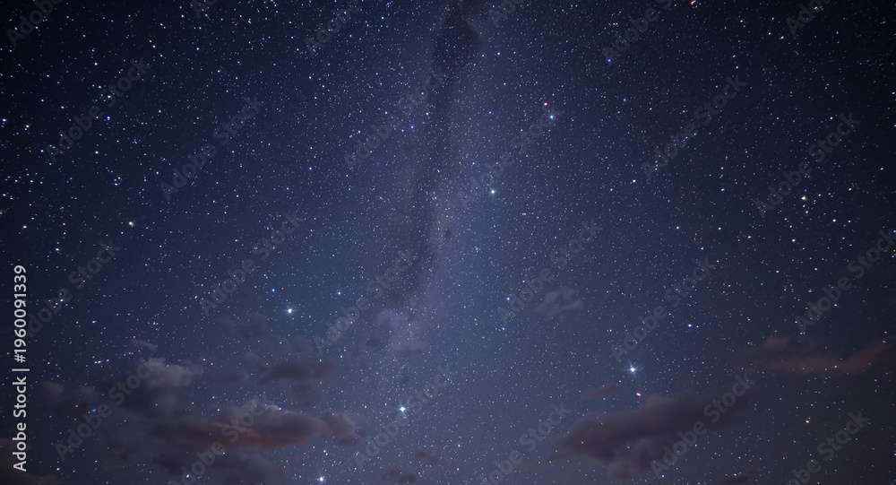 Fototapeta premium captivating space background showcasing twinkling stars and whimsical clouds