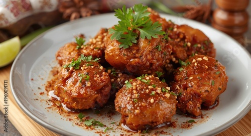 Malay style fried chicken w...