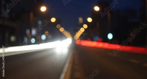 Nighttime street scene feat...