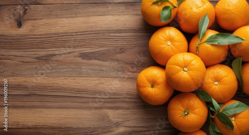 Cluster of fresh oranges re...