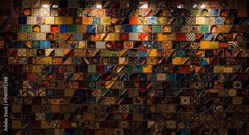 artistic wall installation ...