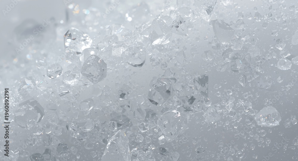 Obraz premium Macro shot of sugar crystals highlighting diabetes and dietary impact