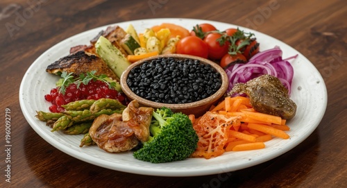 High end cuisine style plat...