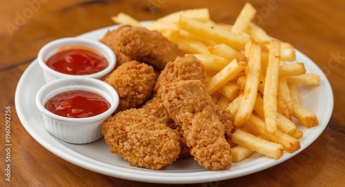 Plate filled with breaded c...