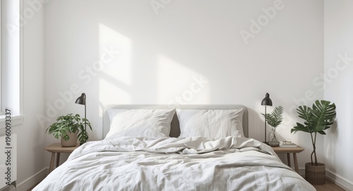 Modern bedroom interior wit...