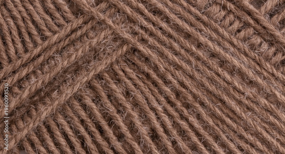 Fototapeta premium Detailed image of knitting yarn thread surface with close-up texture