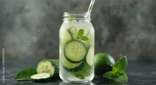 Flavorful detox water with ...